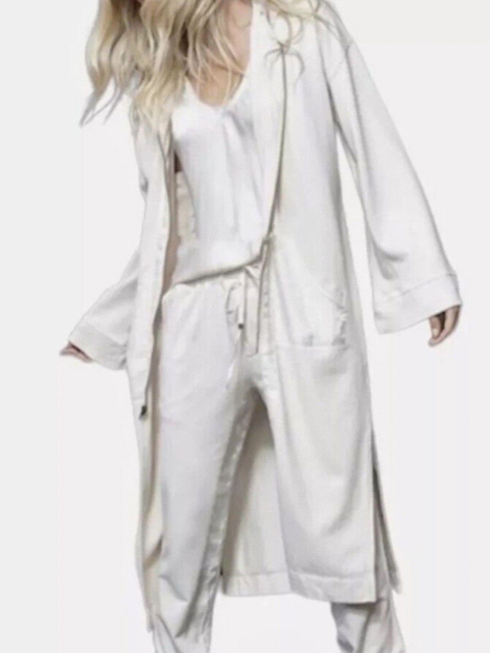 Young Fabulous and Broke Maxi Beige Hoodie